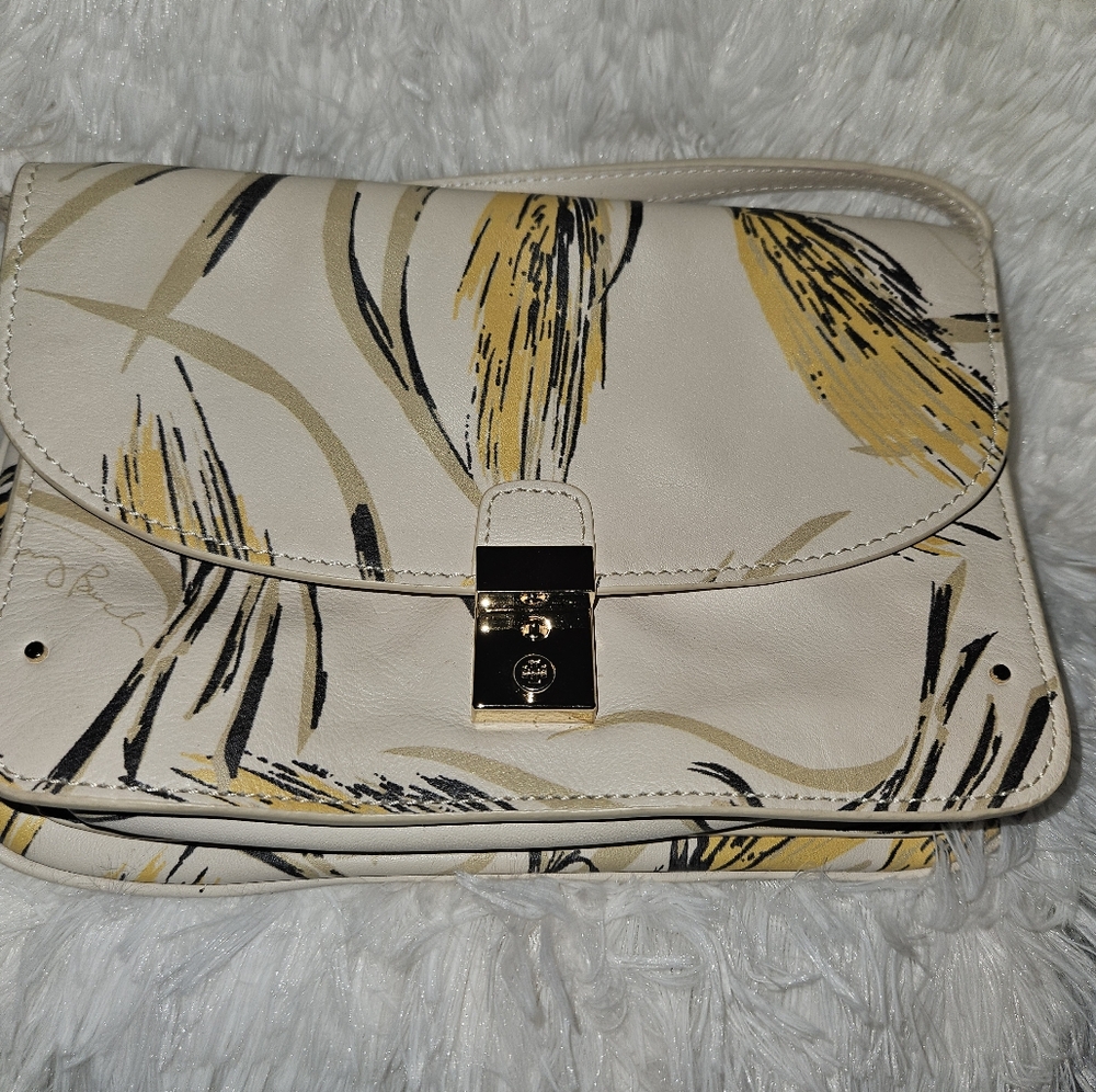 Tory BURCH Elegant Cream and Gold Women's Bag